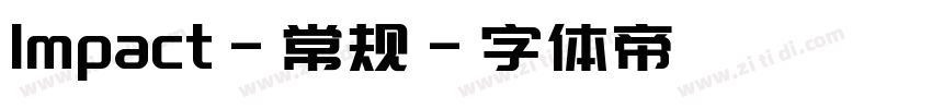 Impact-常规字体转换