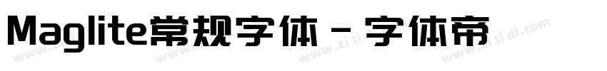 Maglite常规字体字体转换