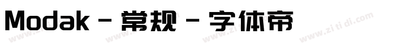Modak-常规字体转换