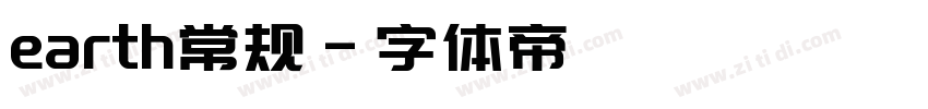 earth常规字体转换