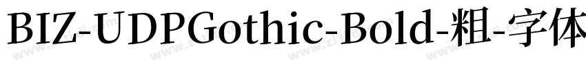 BIZ-UDPGothic-Bold-粗字体转换