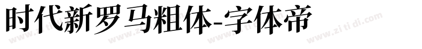 时代新罗马粗体字体转换