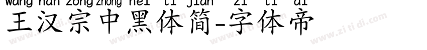 王汉宗中黑体简字体转换