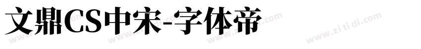 文鼎CS中宋字体转换