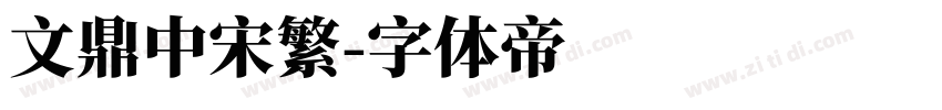 文鼎中宋繁字体转换