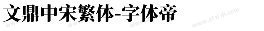 文鼎中宋繁体字体转换