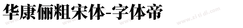華康儷粗宋體字体转换