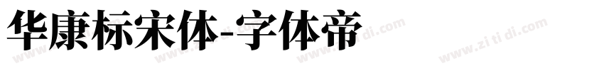 華康標宋體字体转换