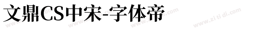 文鼎CS中宋字体转换