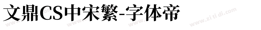 文鼎CS中宋繁字体转换