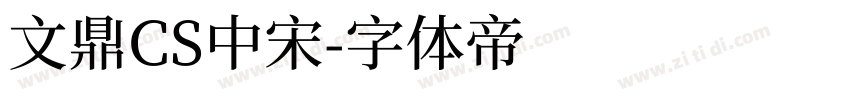文鼎CS中宋字体转换