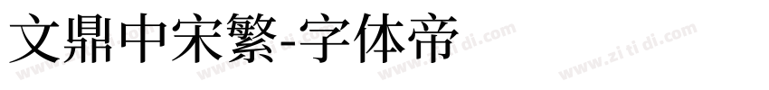 文鼎中宋繁字体转换