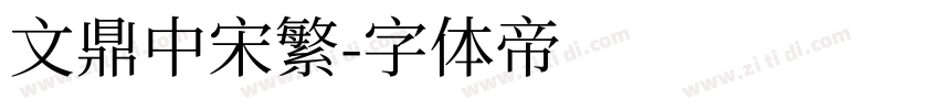 文鼎中宋繁字体转换