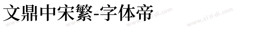 文鼎中宋繁字体转换