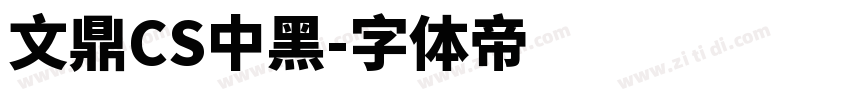 文鼎CS中黑字体转换