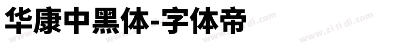 華康中黑體字体转换