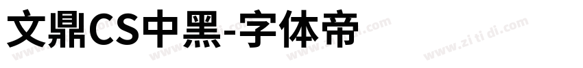 文鼎CS中黑字体转换