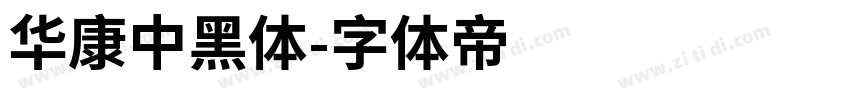 華康中黑體字体转换