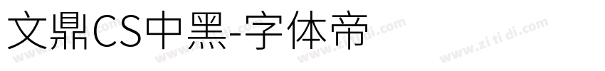 文鼎CS中黑字体转换