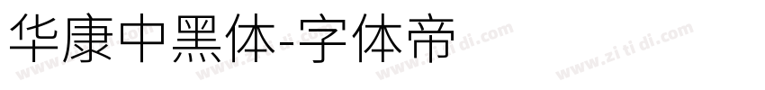 華康中黑體字体转换