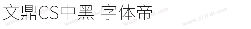 文鼎CS中黑字体转换