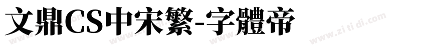 文鼎CS中宋繁字体转换