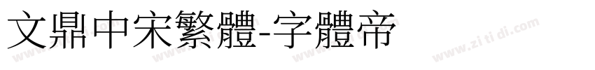 文鼎中宋繁体字体转换