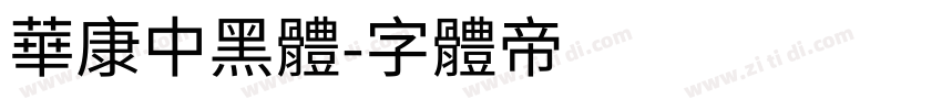 華康中黑體字体转换