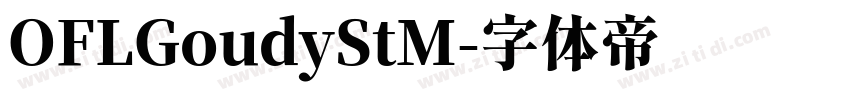 OFLGoudyStM字体转换