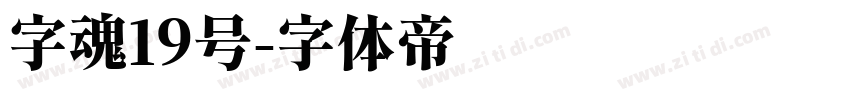 字魂19号字体转换