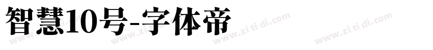 智慧10号字体转换