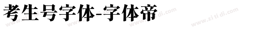 考生号字体字体转换