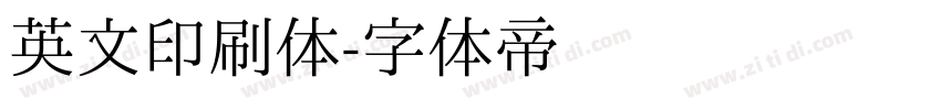 英文印刷体字体转换
