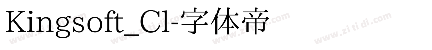 Kingsoft_Cl字体转换