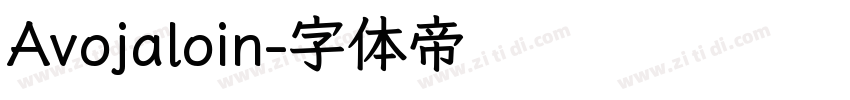 Avojaloin字体转换