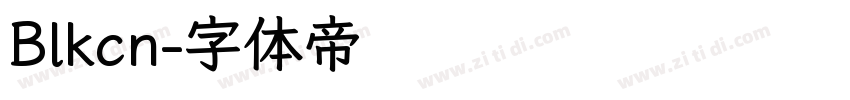 Blkcn字体转换