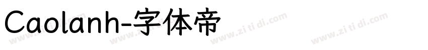 Caolanh字体转换