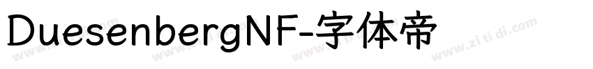 DuesenbergNF字体转换