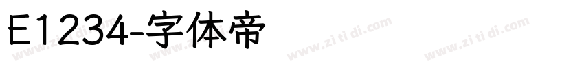 E1234字体转换