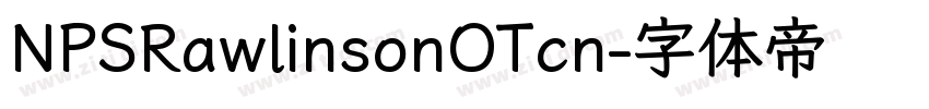 NPSRawlinsonOTcn字体转换