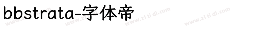 bbstrata字体转换
