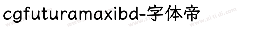 cgfuturamaxibd字体转换