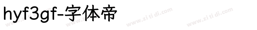 hyf3gf字体转换