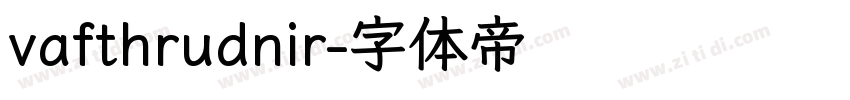 vafthrudnir字体转换