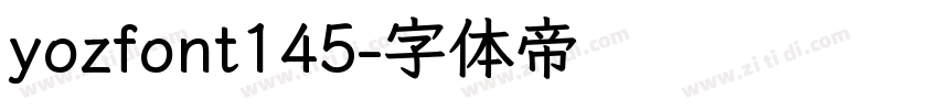 yozfont145字体转换