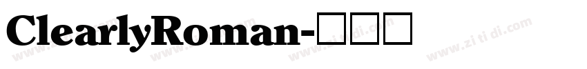 ClearlyRoman字体转换