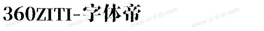 360ZITI字体转换