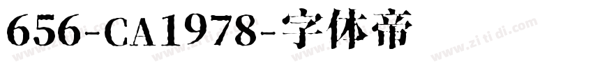 656-CA1978字体转换
