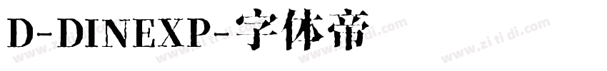 D-DINEXP字体转换