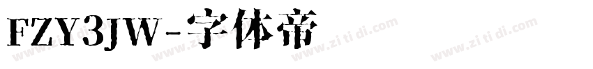 FZY3JW字体转换